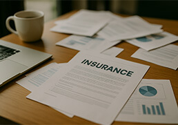 Insurance Policy Documents | AP Insure – Guidance for Individuals & Businesses Insurance documents on a desk – policy review and guidance for individuals and businesses
